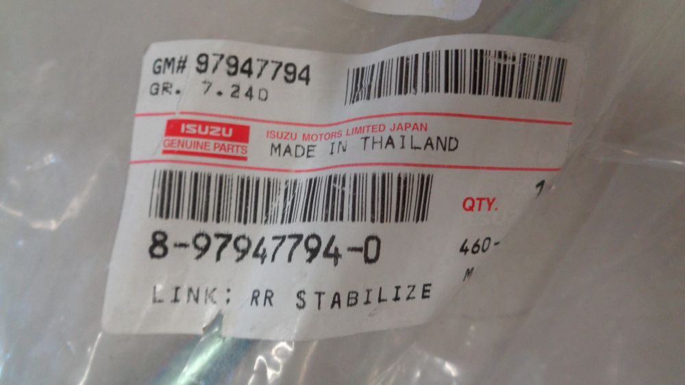 Isuzu MU-X Genuine Rear Stabilizer Link New Part