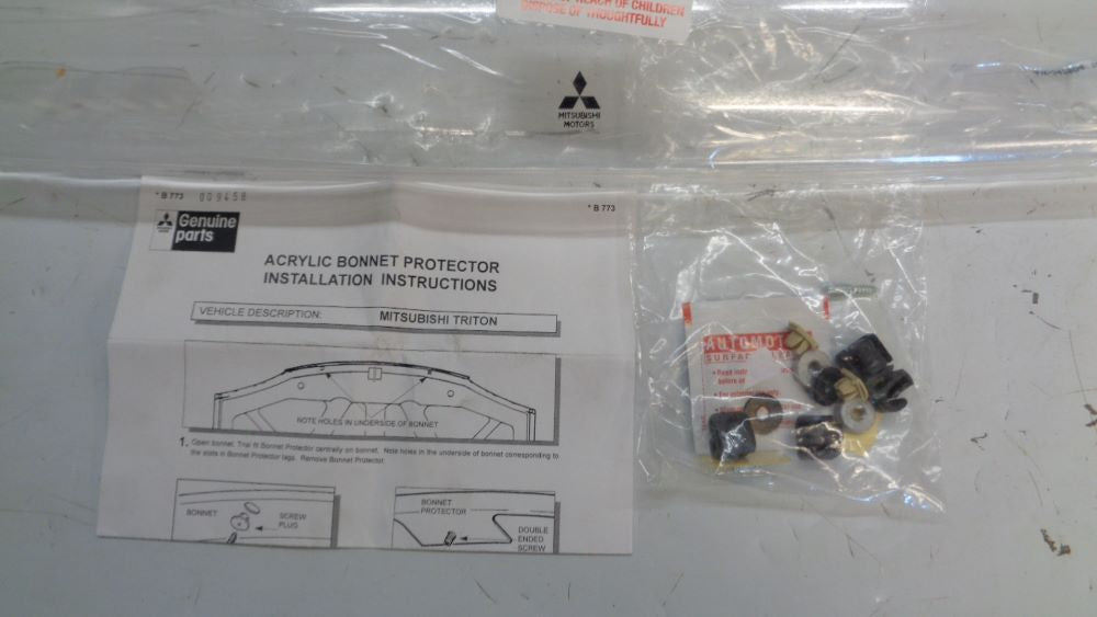 Mitsubishi Triton ML-MN Genuine Clear Bonnet Protector New Part