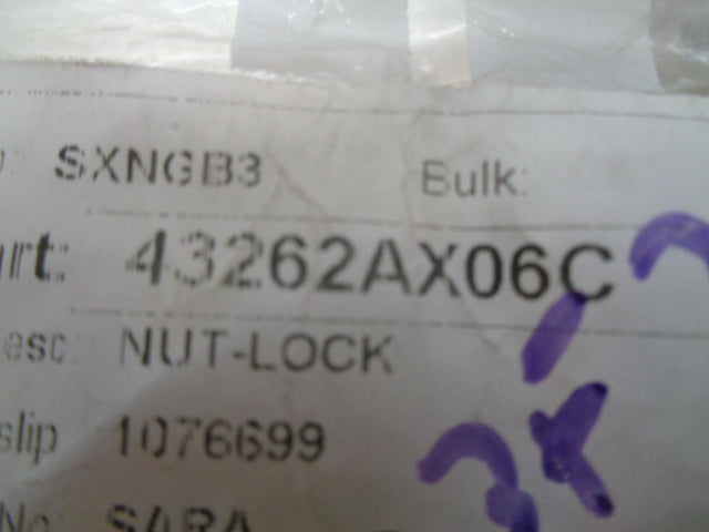 Nissan Note Genuine Rear Wheel Bearing Nut New Part