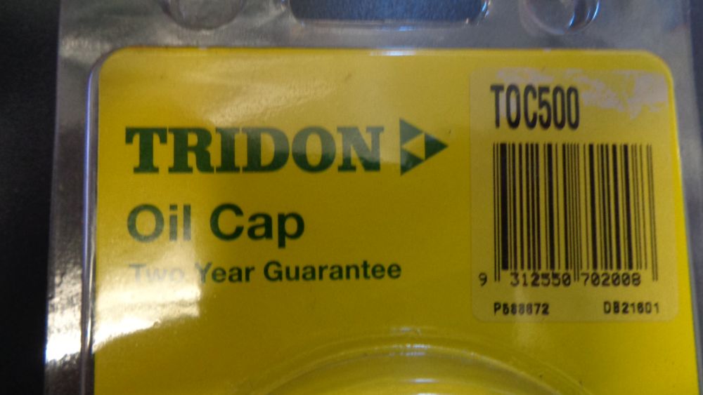 Tridon Oil Cap Suitable For Various Makes/Models New Part