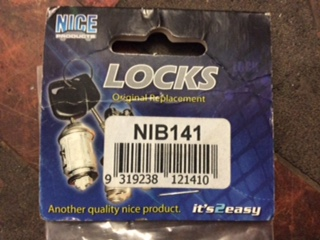 Nice Key barrel & 2 keys plug no NIR141 suitable for Toyota 34R new part