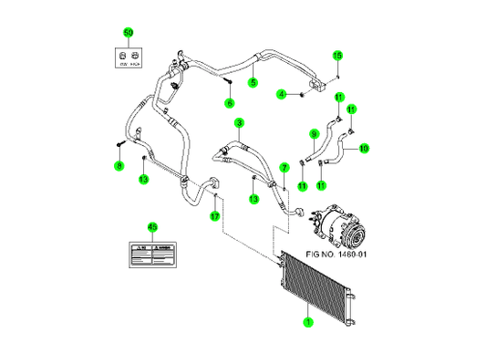 Ssangyong Stavic Genuine A/C Discharge O Ring New Part
