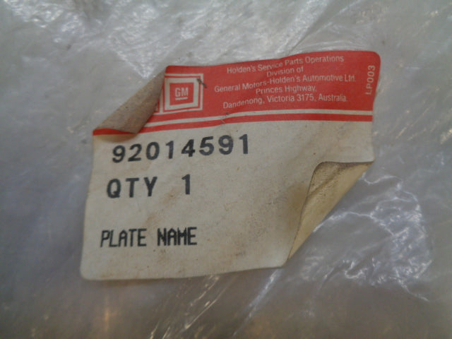 Holden Commodore VH Genuine Boot Badge New Part