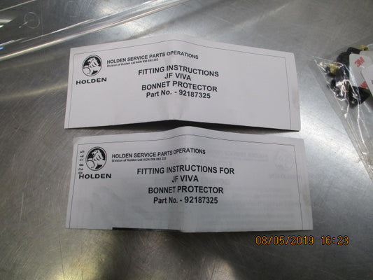 Holden JF Viva Genuine Clear Bonnet Protector Sedan-Wagon New Part