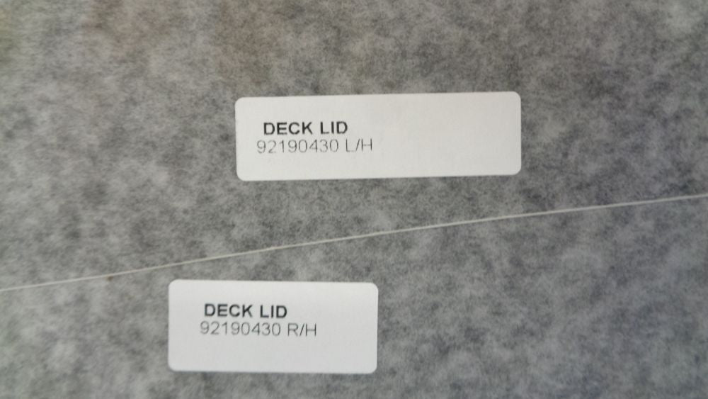 Holden VE Commodore Genuine Body Stripe Decal Black *Incomplete* Kit New Part