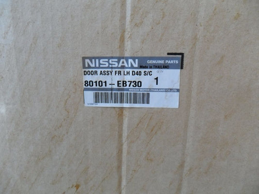 Nissan Navara D40T Single Cab Genuine Front Left Hand Door New Part