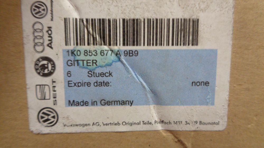 VW Golf GTI Genuine Front Bumper-Air grille New Part