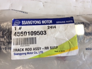 Ssangyong Rexton-Kyron Genuine right hand rear track rod assy new Part