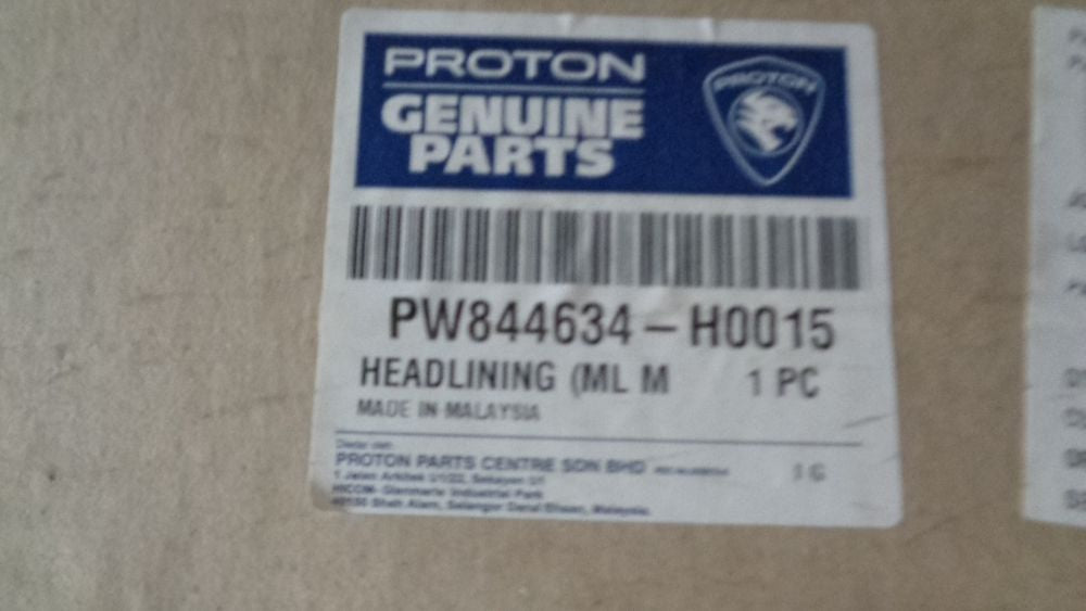 Proton ML Savvy Genuine Hood Lining New Part