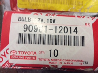 Toyota Prado KZJ95L Genuine map light bulb New Part