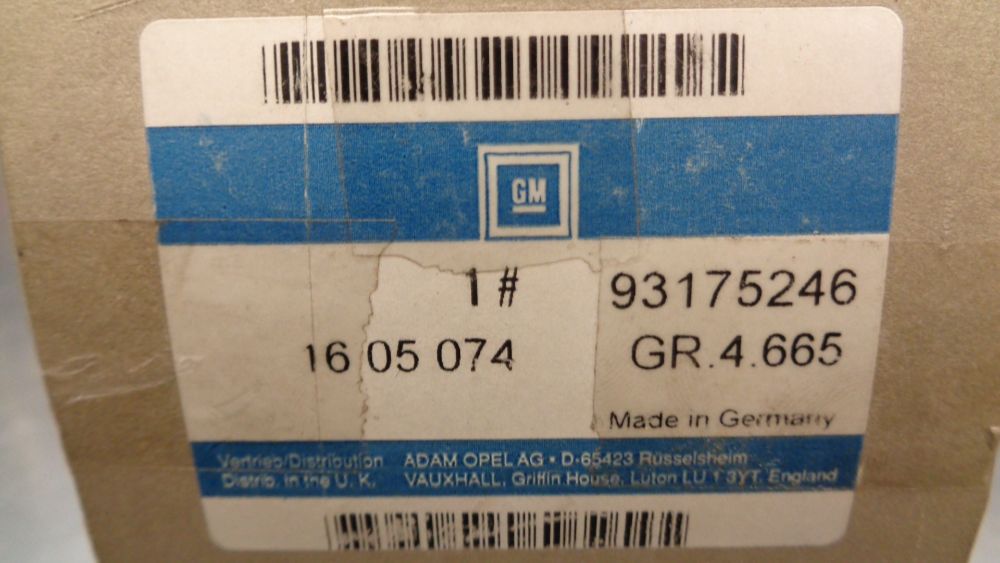 Holden TS Astra Genuine Left Hand Rear Disc Caliper Damper Weight Kit New Part