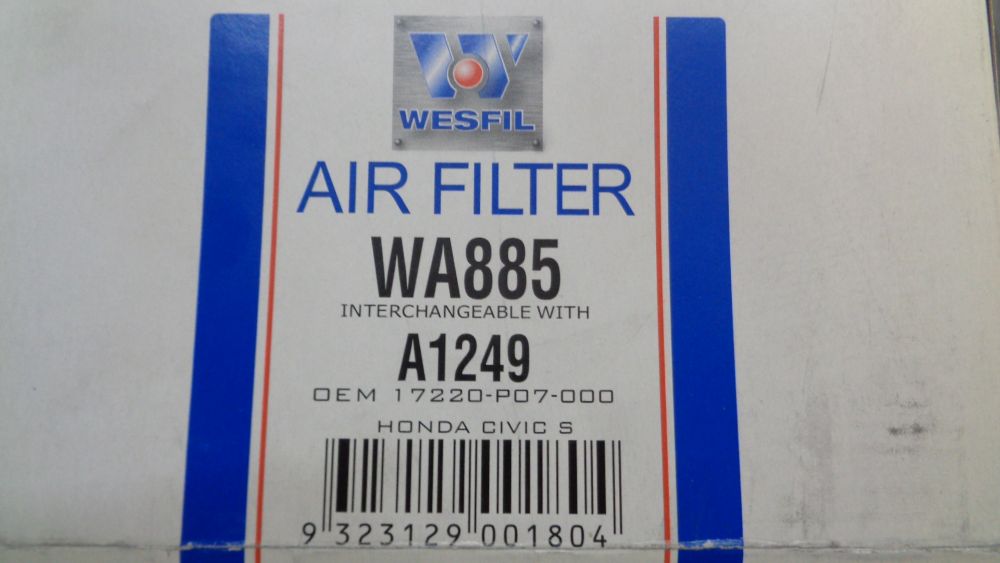 Wesfil Air Filter Suits Honda Civic New Part