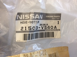Nissan Patrol ZD 30 Genuine Lower Radiator Hose New Part