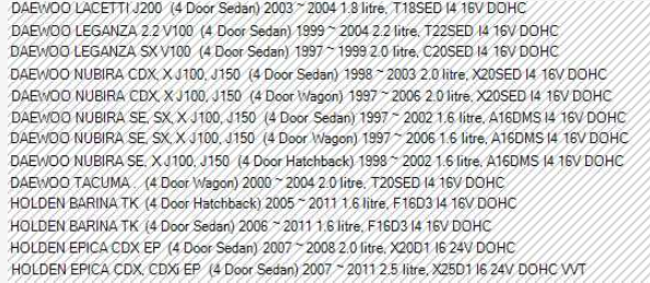 ACDelco Front Brake Pad Set Suits Daewoo/Holden New Part