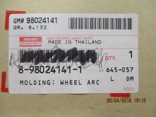 Holden TFR-TFS Rodeo-D-Max Genuine Right Hand Front Flare New Part