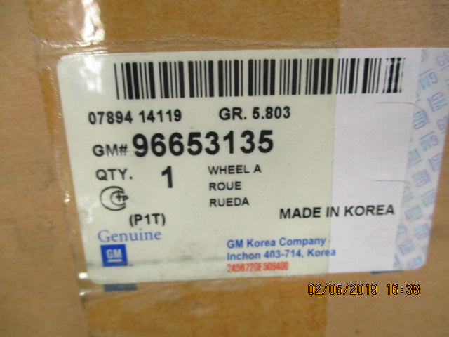 Holden TK Barina Genuine 15x6 Alloy Rim New Part