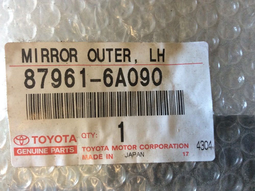 Toyota Landcruiser Prado Genuine left hand outer mirror glass New Part