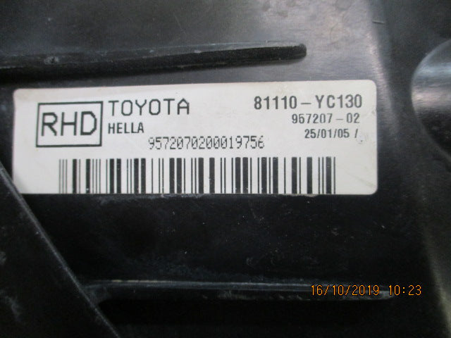 Toyota Camry Genuine RH Headlight Reconditioned VGC Used Part