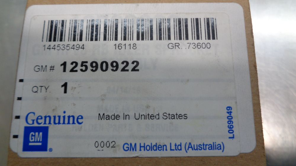 Holden VZ Commodore/Monaro/Calais Genuine Right Hand Camshaft Sprocket New Part