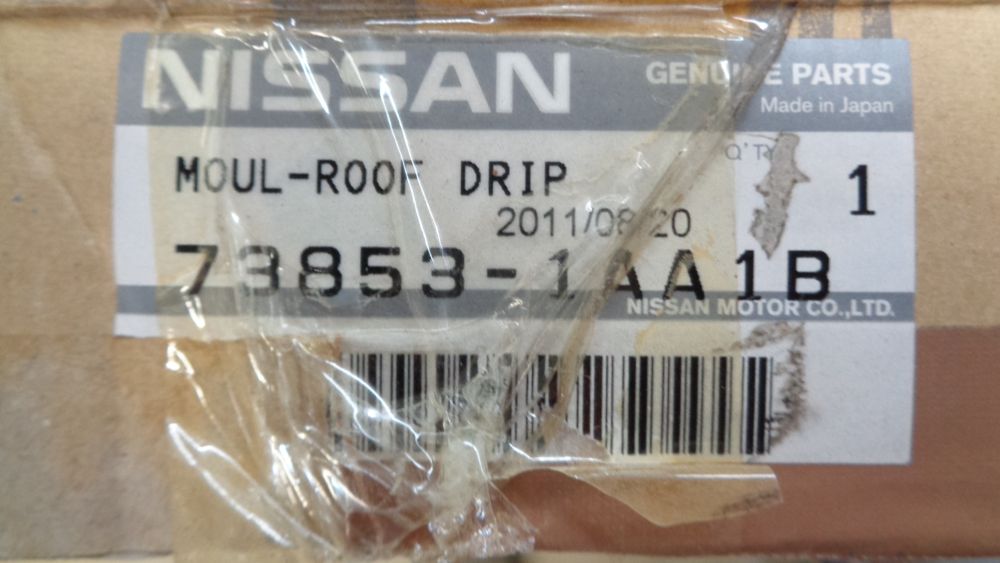Nissan Murano Genuine Left Hand Roof Drip Molding New Part