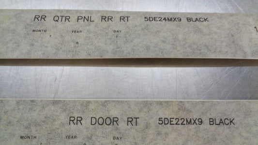 Jeep XJ Genuine Lower 4 Door Right Hand Black out Tape New part