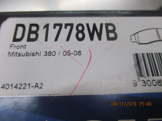 Wagner Front Brake Pad Set Suits Mitsubishi 380 New Part