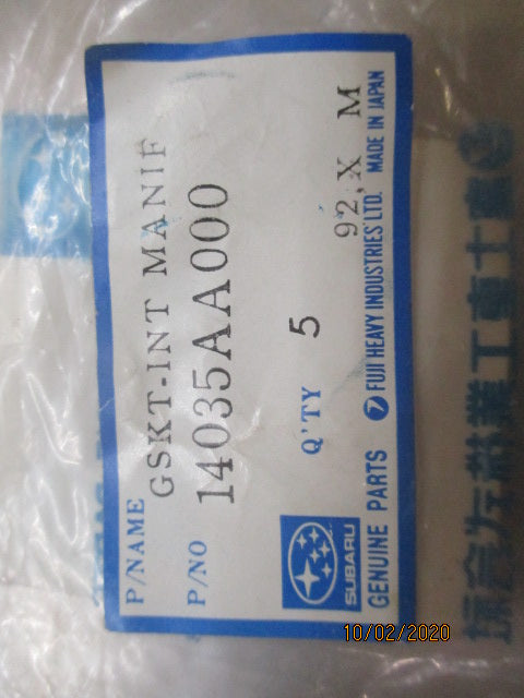 Subaru Genuine Intake Manifold Gasket New Part