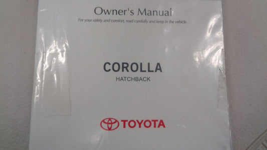 Toyota Corolla Hatchback Genuine Owners Manual New Part