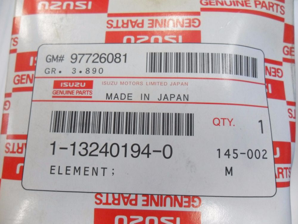 Isuzu Genuine CXZ Fuel Filter Cartridge. 10PE1 Engine New Part