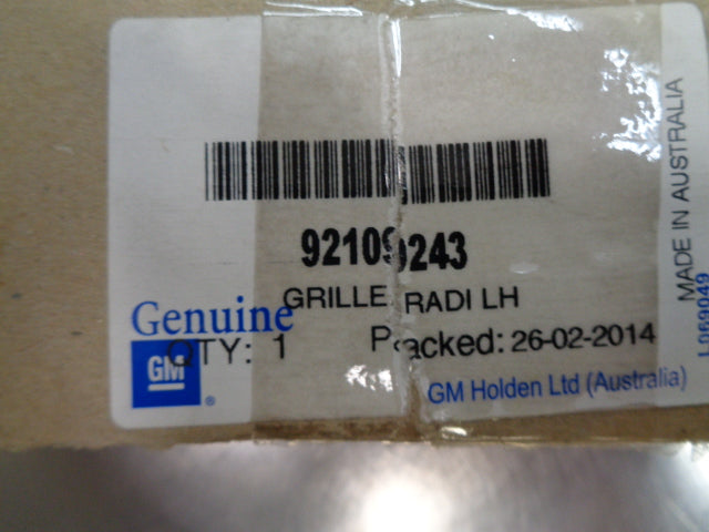 Holden VX Lumina Commodore Genuine Left Hand Front Grill Insert New Part