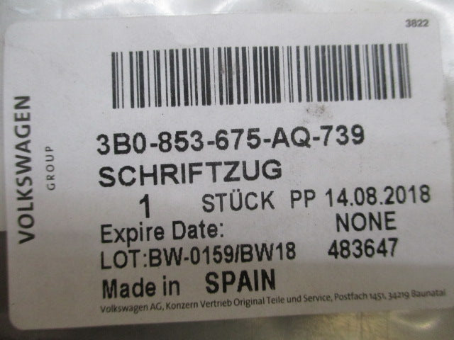 VW Passat Genuine 2.0TDI Rear Boot Emblem New Part