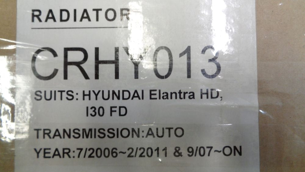 Premtech Radiator Assy Suits Hyundai Elantra/i30 New Part