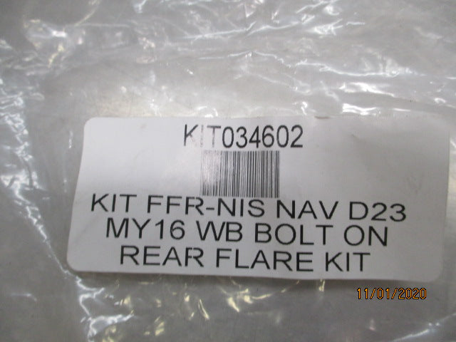 Nissan Navara D23 Genuine Rear Flare Kit New Part