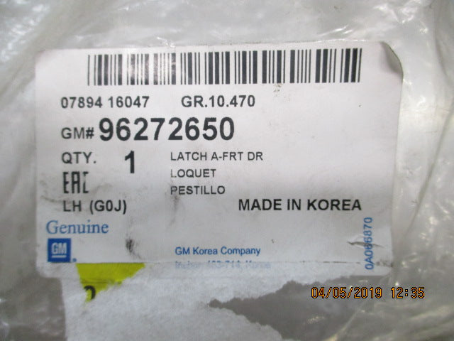 Holden Barina Genuine Left Hand Front Door Latch New Part