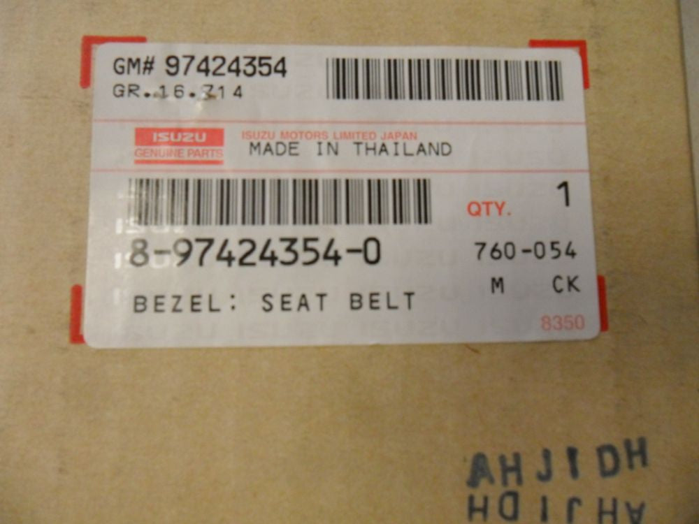 Isuzu MU-X Genuine Seat Belt Bezel New Part