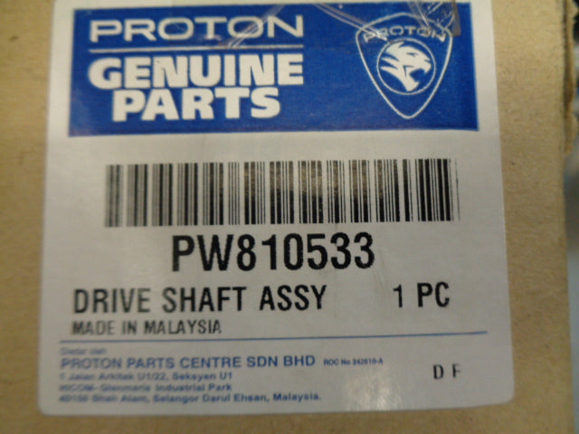Proton Waja Genuine Left Hand Front Drive Shaft Assy New Part