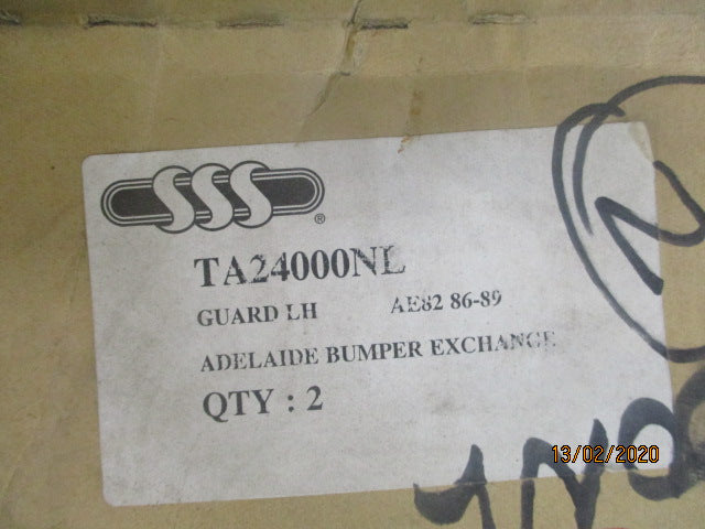 SSS Auto Left Hand Front Guard Suits Toyota Corolla AE80 New Part