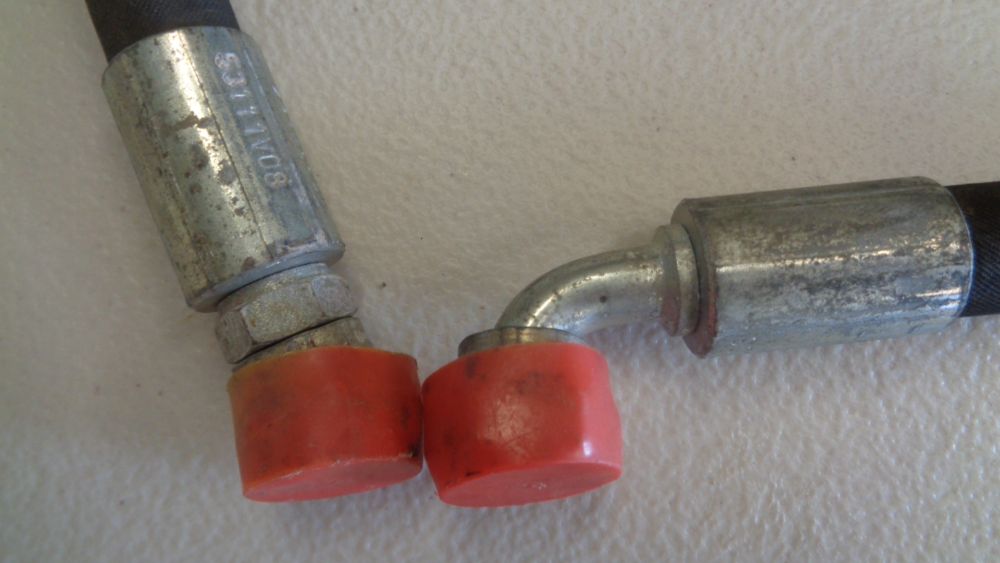 Hydraulic Hose with fittings 89cm long 3/8 id 9,5mm wp33,0 mpa/4785 psi New Part