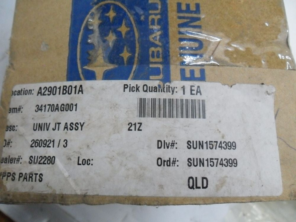 Subaru Legacy / Outback Intermediate Steering Shaft Genuine New Part