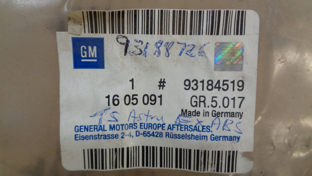Holden Astra Genuine Front Brake Pads New Part