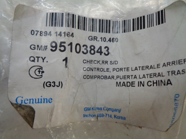Holden Cruze Genuine Left Hand Rear Door Check New Part
