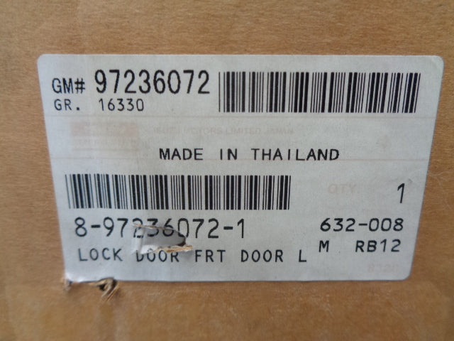 Holden RA Rodeo Genuine Left Hand Front Door Lock Assy New Part
