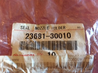 Toyota Hilux/Pardo 120/150 Diesel Injector Nozzle Holder Seal New Part