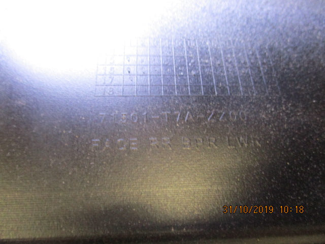 Honda CR-V Genuine Lower Rear Bar Wit Sensor Holes New Part