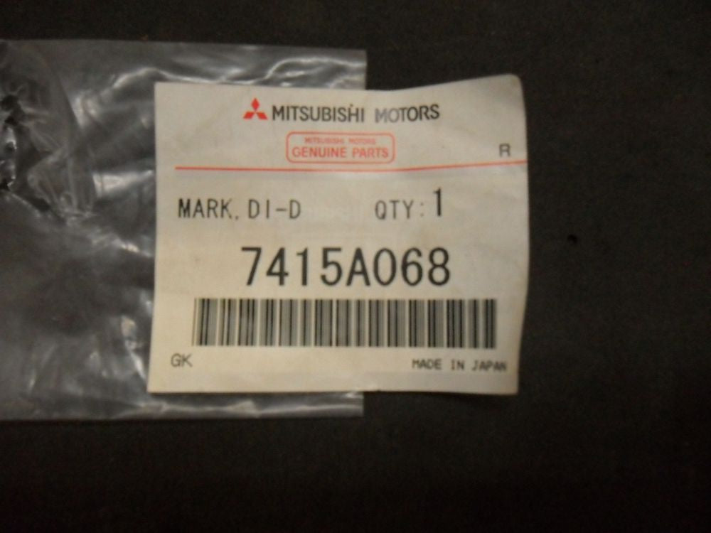Mitsubishi Triton or Pajero - Genuine DI-D Rear Badge New Part
