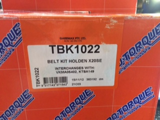 Pro-torque Timing belt kit SOHC Suitable for Holden Calibra new part