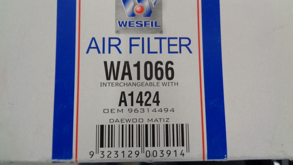 Wesfil Air Filter Suits Daewoo Matiz New Part