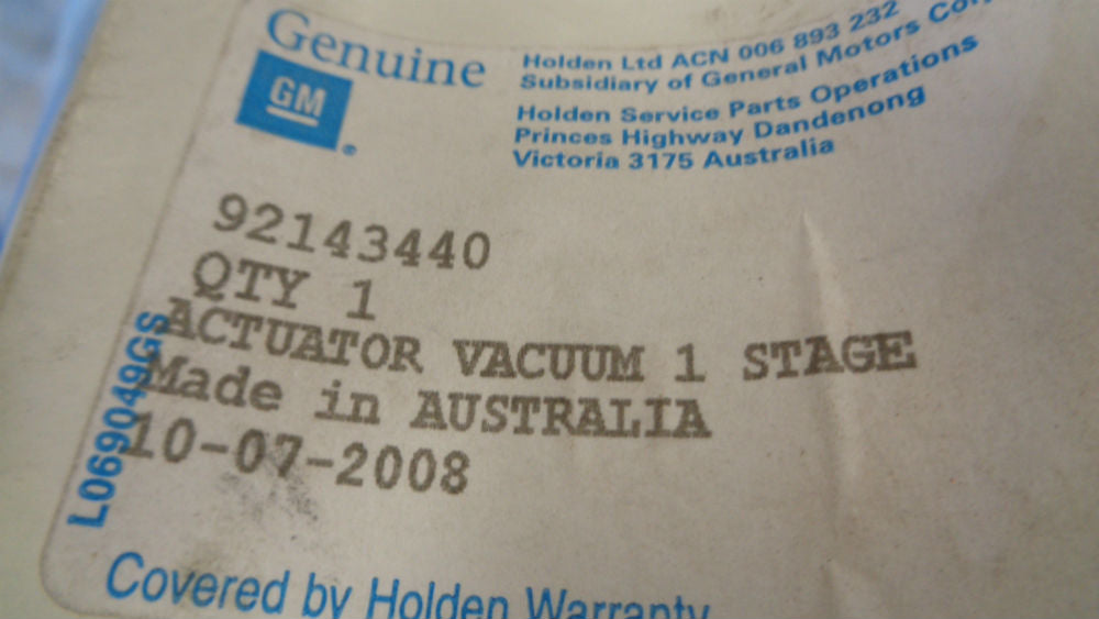 Holden Commodore / Statesman / Monaro Genuine Heater Box Actuator New Part