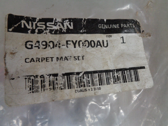 Nissan Dualis J10 Genuine Rear Floor Mats New Part