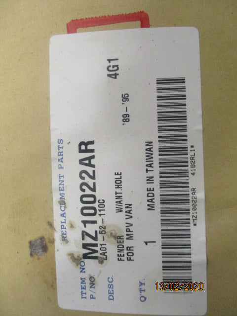 Tong Yang Right Hand Front Guard Suits Mazda MPV New Part